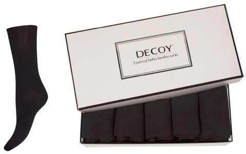Decoy Ankel Sock Bamboo 5-Pack Black
