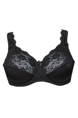 Beate Plain Bra Black