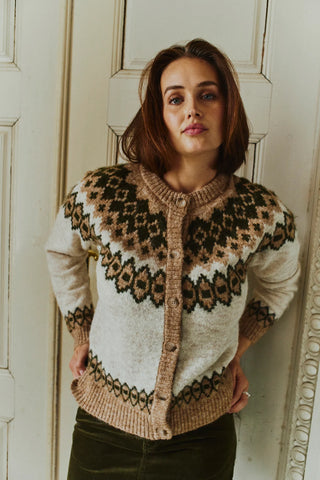 FQNovala Cardigan Moonbeam Melange