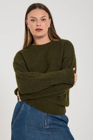 FQNovala Pullover Kombu Green Melange