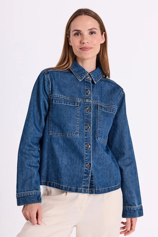 FQRina Jacket Medium Blue Denim