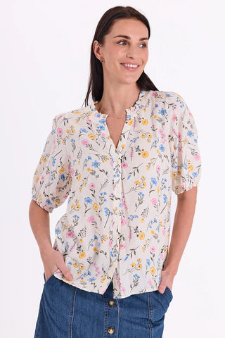 FQMolli Shirt Off White W Golden Haze