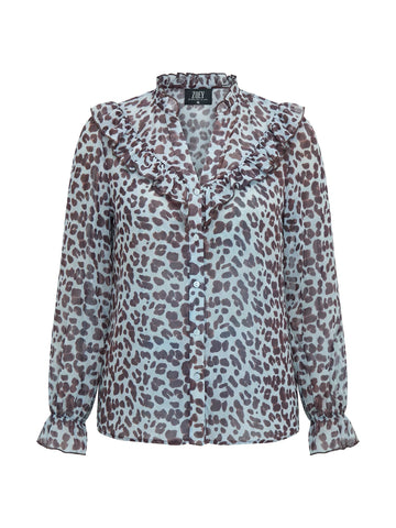Faye Blouse Light Blue Mix