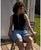 Sienna Shorts Embroidery Bleach