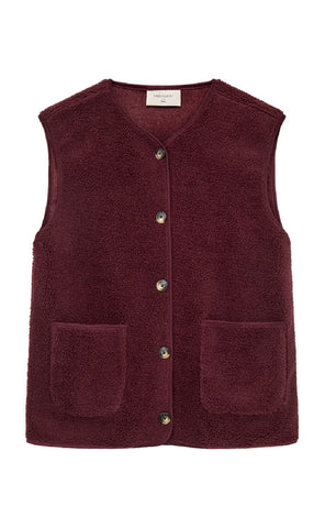 FQTeddy Waistcoat Bordeaux