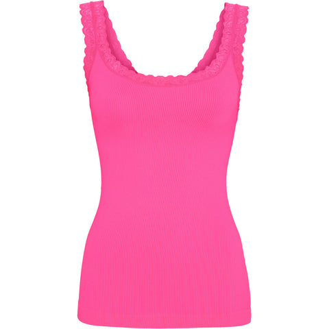 Frida Rib Top Bubble Fluo