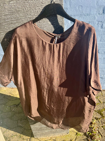 Elenor Blouse Dark Brown