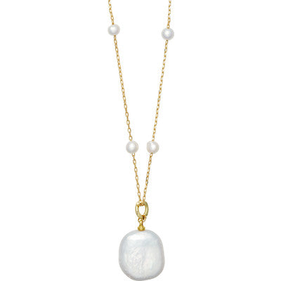 Garda Necklace Natural-Gold