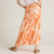Gunette Viskose Long Skirt Orange