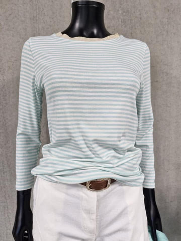 Stribet T-shirt Lange ærmer 5 Farver