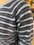 B.Cph Striped Pullover Gray Blue Melange