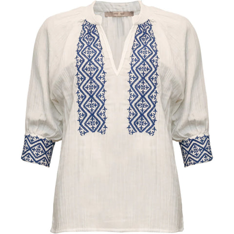 Louise Shirt Whisper/Blue