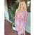 Paisley Dress Coral