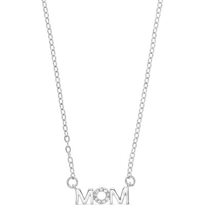 Mom Necklace Silver
