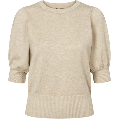 Softy Sorrel Strik Bluse Sand