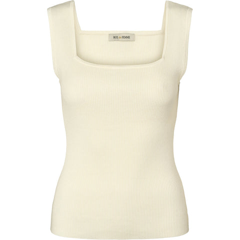 RDFNoa Reverse Knit Top White