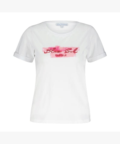 Tee Temmy Aquarel Print Coral