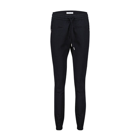 Tessy Punta Pinstripe Pants Black