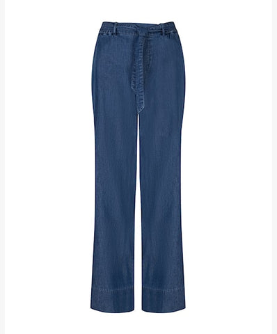 Claudette Palazzo Denim Rinse Pants