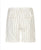 Camille Shorts Linen/Cotton Stripe Dark Sand
