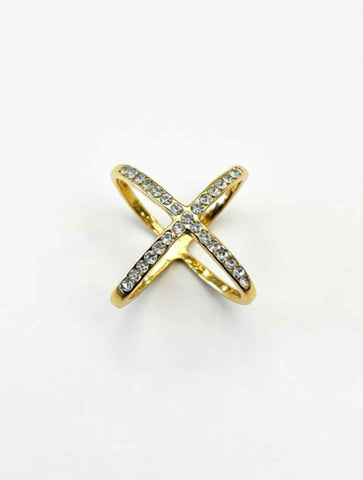 LIna Scarf Ring Gold