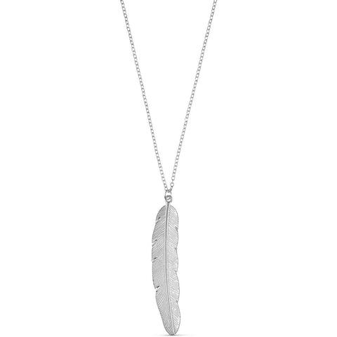 Feather Necklace Gold & Silver