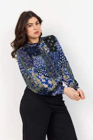 WA-Nea 2 Blouse Blue Mix