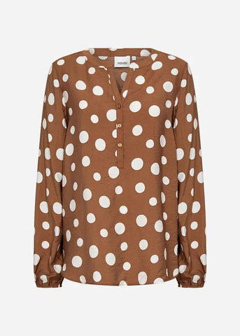 WA-Celia 1 Blouse Brun Mix