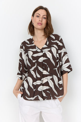 WA-Hermina 2 Blouse Hot Fudge
