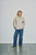 WBLLiza LS Rib Zip Pullover Japanese Pearl Melange