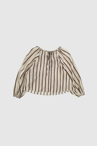 WBLRhianna Wide Sleeve Blouse Japanese Pearl Stripe