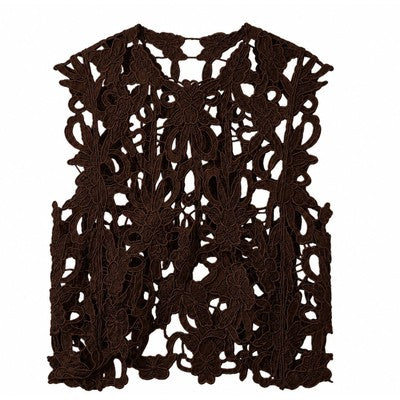 Gudrun Lace Top Dark Brown