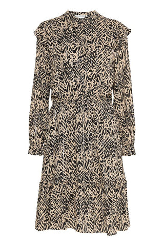 PZLulla Dress Black Animal Print