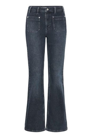 PZBella UHW Bootcut Jeans Blue Gray