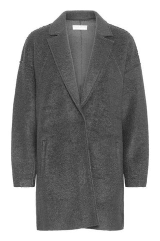 PZLula Wing SL Coat Dark Grey Mel.