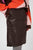 CUBerta Leather Skirt Coffee Bean