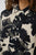 CURachel Elitha Short Dress Black/Offwhite Flower