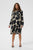 CURachel Elitha Short Dress Black/Offwhite Flower