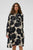 CURachel Elitha Short Dress Black/Offwhite Flower