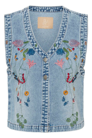 CUTiala Vest Light Blue Wash