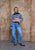 PZAnni HW Jeans Barrel Leg Medium Blue