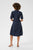 CUAntoinett SS Placket Dress Blue Iris