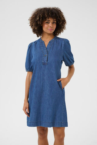 CUBerteline Arpa SS Dress Dark blue Wash