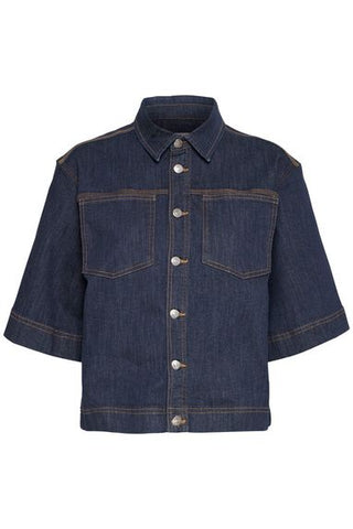 PZKatja Short Jacket Un-Washed Denim