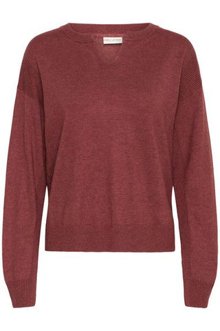 PZSara V-Neck Pullover Spiced Apple Melange