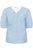 KCcarlee Short SL Blouse White Blue strip