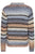 PZLucia LS Striped Pullover Navy Brown Spray Yarn