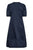 CUAntoinett SS Placket Dress Blue Iris