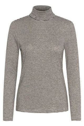 CUAlexandra Jersey Rollneck Black/Whitecap