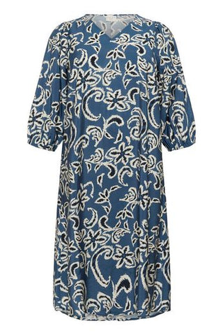 KCMahlia Dress Bering Sea/White